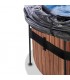 Piscina circular climatizada madera 450