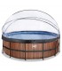 Piscina circular climatizada madera 450