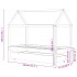 Estructura de cama infantil y cajón madera pino blanca