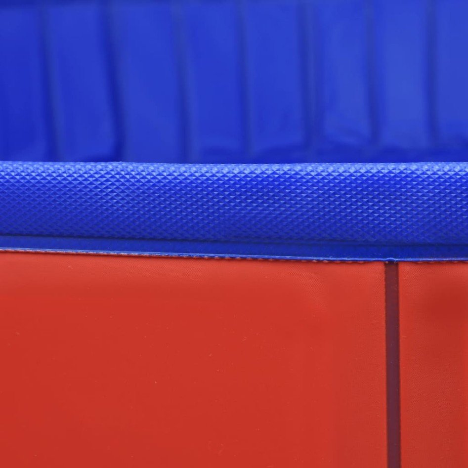 Piscina para perros plegable PVC rojo 300x40