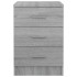 Mesitas de noche 2 uds madera gris Sonoma 38x35x56