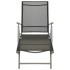Tumbona plegable textilene y aluminio negro y