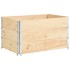 Collar de caja de palés 3 uds madera maciza de pino 50x100