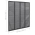 Valla de lamas WPC gris 180x180