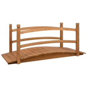 Puente para jardín madera maciza de abeto 140x60x60