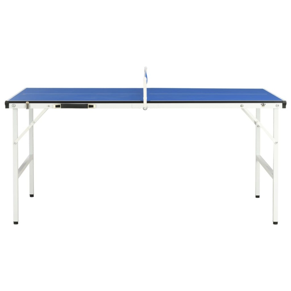 Mesa de ping pong con red azul 152x76x66