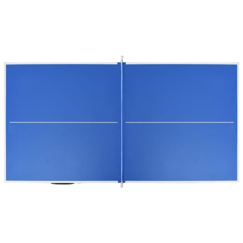 Mesa de ping pong con red azul 152x76x66