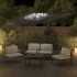 Sombrilla voladiza con LED gris antracita 400x300