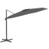 Sombrilla voladiza con LED gris antracita 400x300