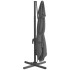 Sombrilla voladiza con LED gris antracita 400x300