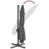 Sombrilla voladiza con LED gris antracita 400x300