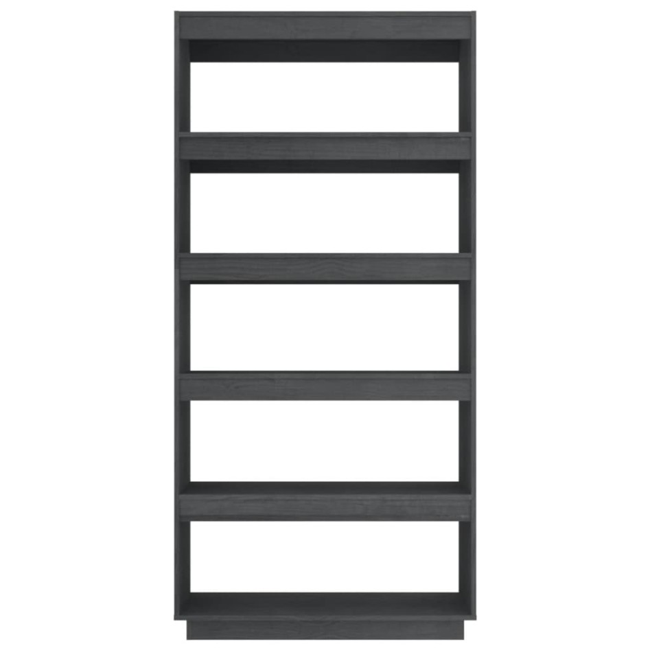 Estantería/divisor de espacios pino gris 80x35x167