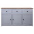 Aparador de madera maciza pino estilo Panamá gris 135x40x80