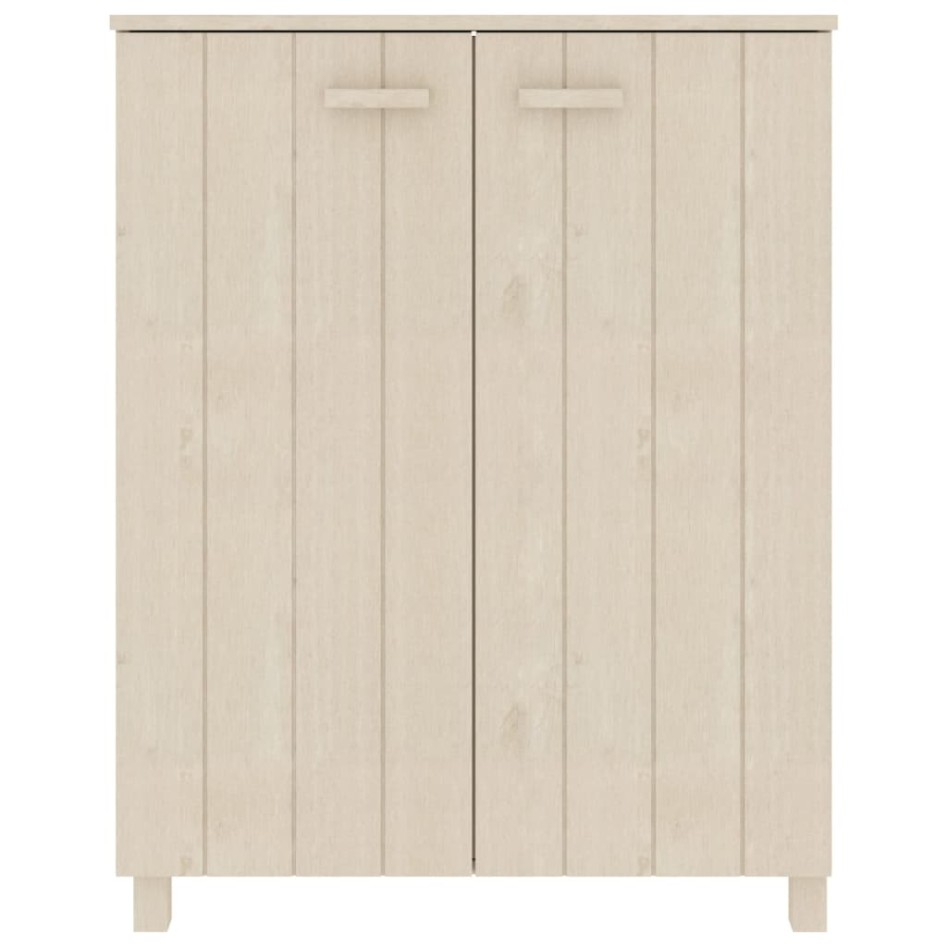 Zapatero HAMAR madera pino maciza marrón miel 85x40x108