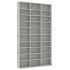 Armario para CDs madera contrachapada gris 102x16x177,5
