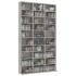 Armario para CDs madera contrachapada gris 102x16x177,5