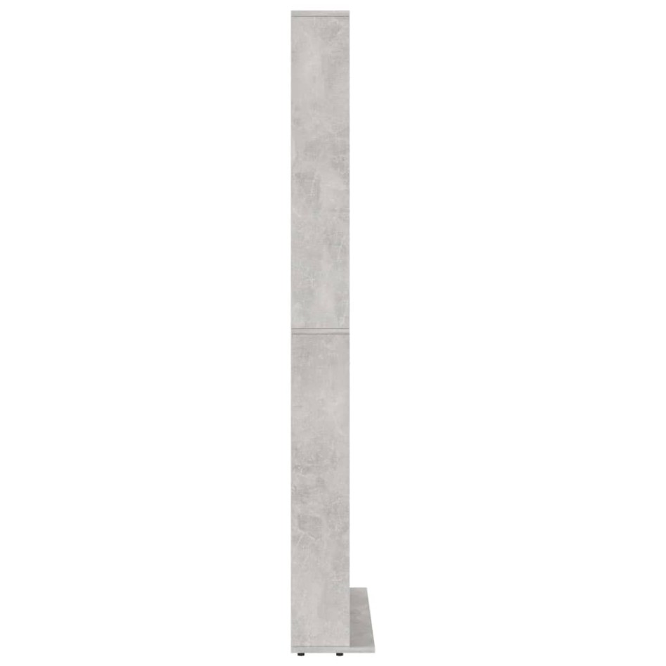 Armario para CDs madera contrachapada gris 102x16x177,5
