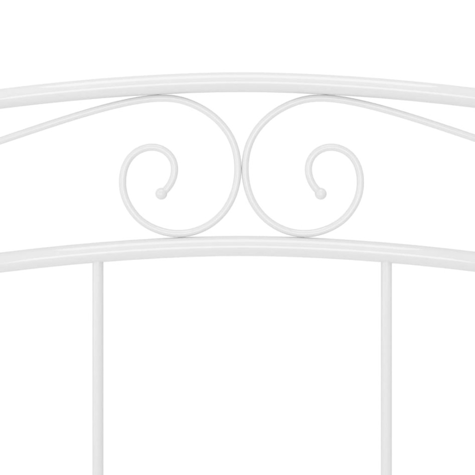 Estructura de cama de metal blanco 140x200