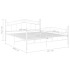Estructura de cama de metal blanco 140x200