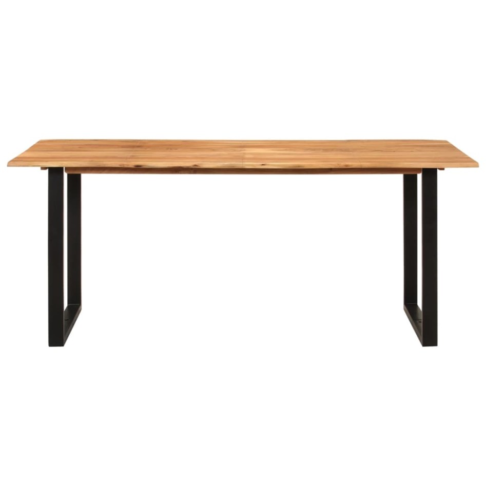 Mesa de comedor de madera maciza de acacia 180x90x76