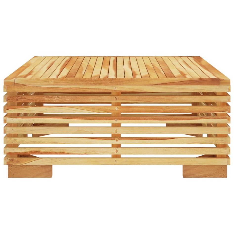 Mesa de centro para jardín madera maciza teca 69,5x69,5x31