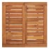 Mesa alta de jardín madera maciza de acacia 60x60x105
