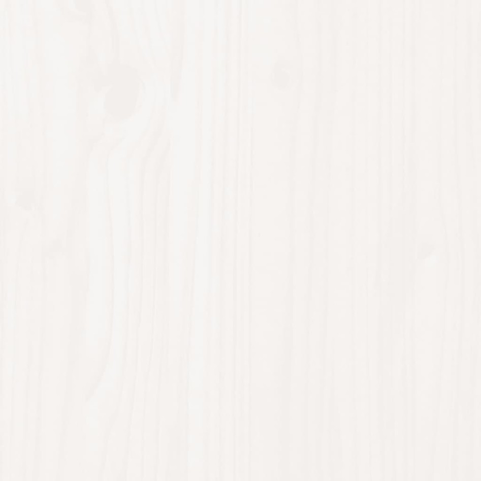 Estructura de cama madera maciza blanco Supe King 180x200