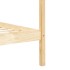 Estructura de cama con dosel madera maciza de pino 100x200