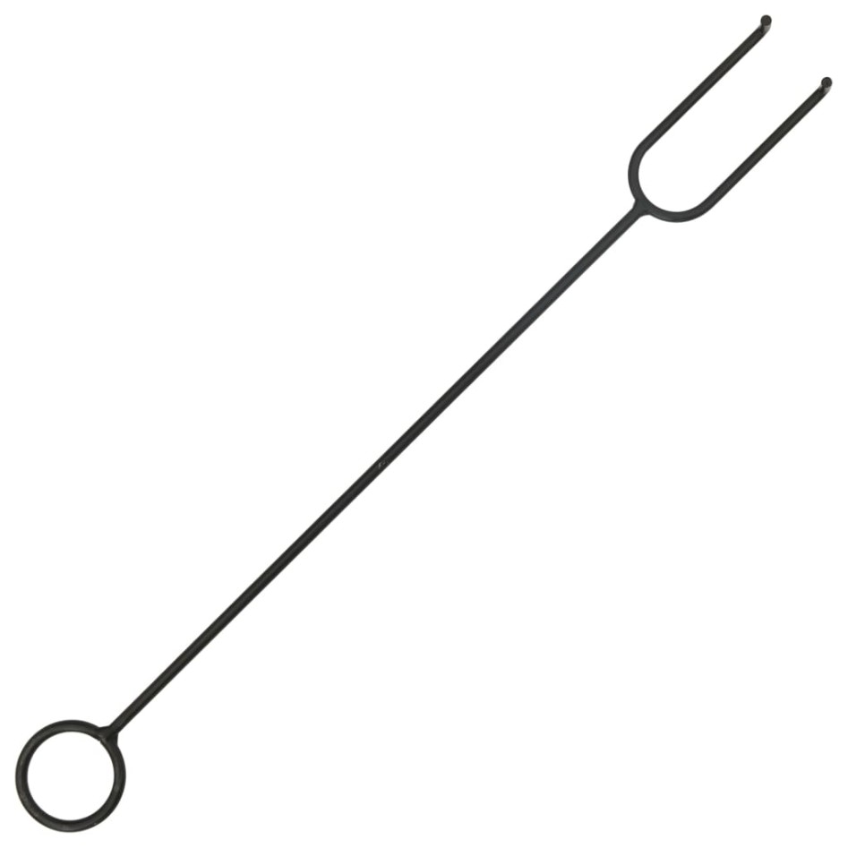 Brasero de jardín con atizador acero XXL 81x81x47