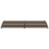 Marquesina de puerta PC negro 240x100