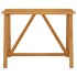 Mesa alta de jardín madera maciza de acacia 140x70x104