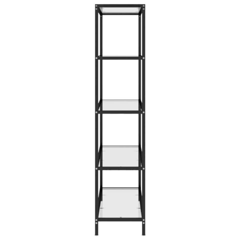 Estantería transparente de vidrio templado 100x36x168