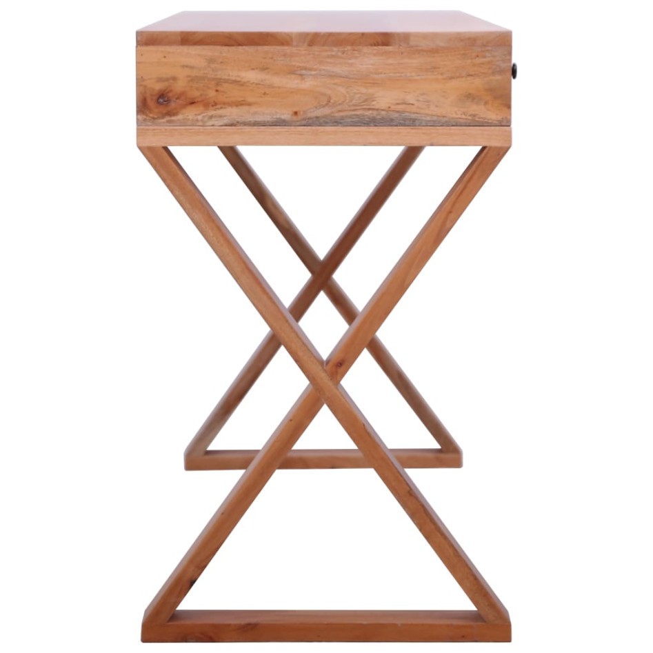 Escritorio ordenador madera maciza caoba natural 115x47x77