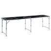 Mesa de beer pong plegable negro 240 cm