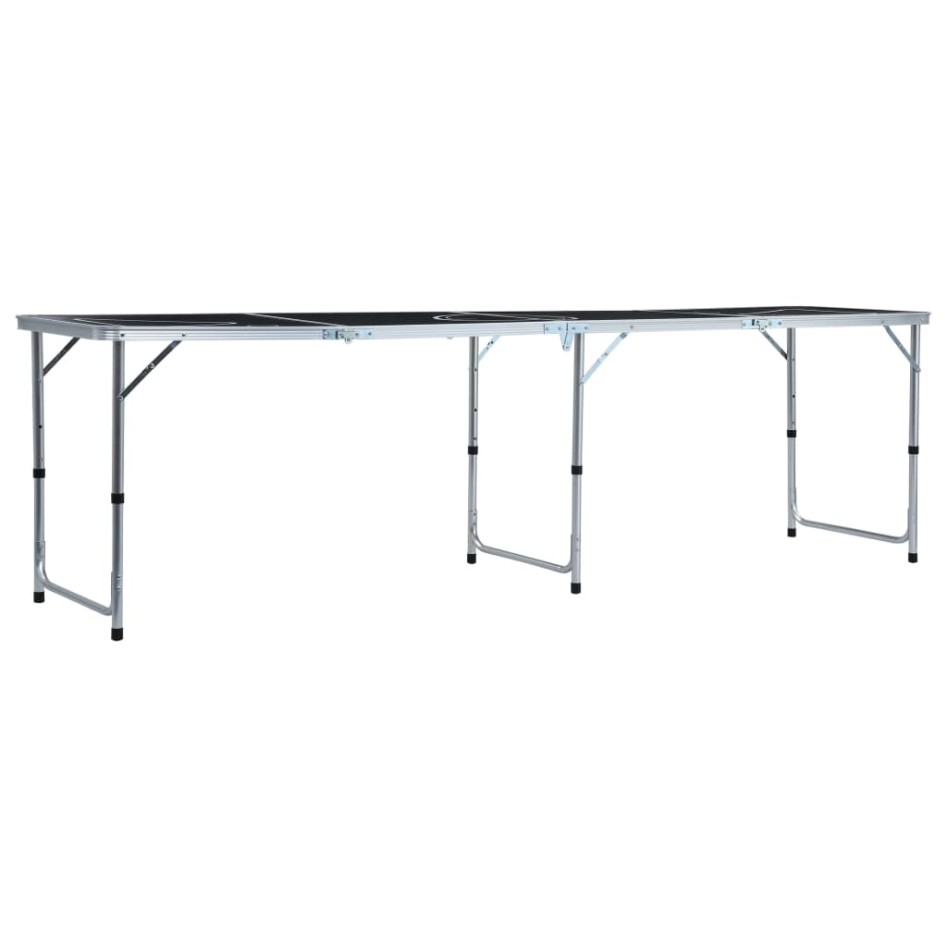 Mesa de beer pong plegable negro 240