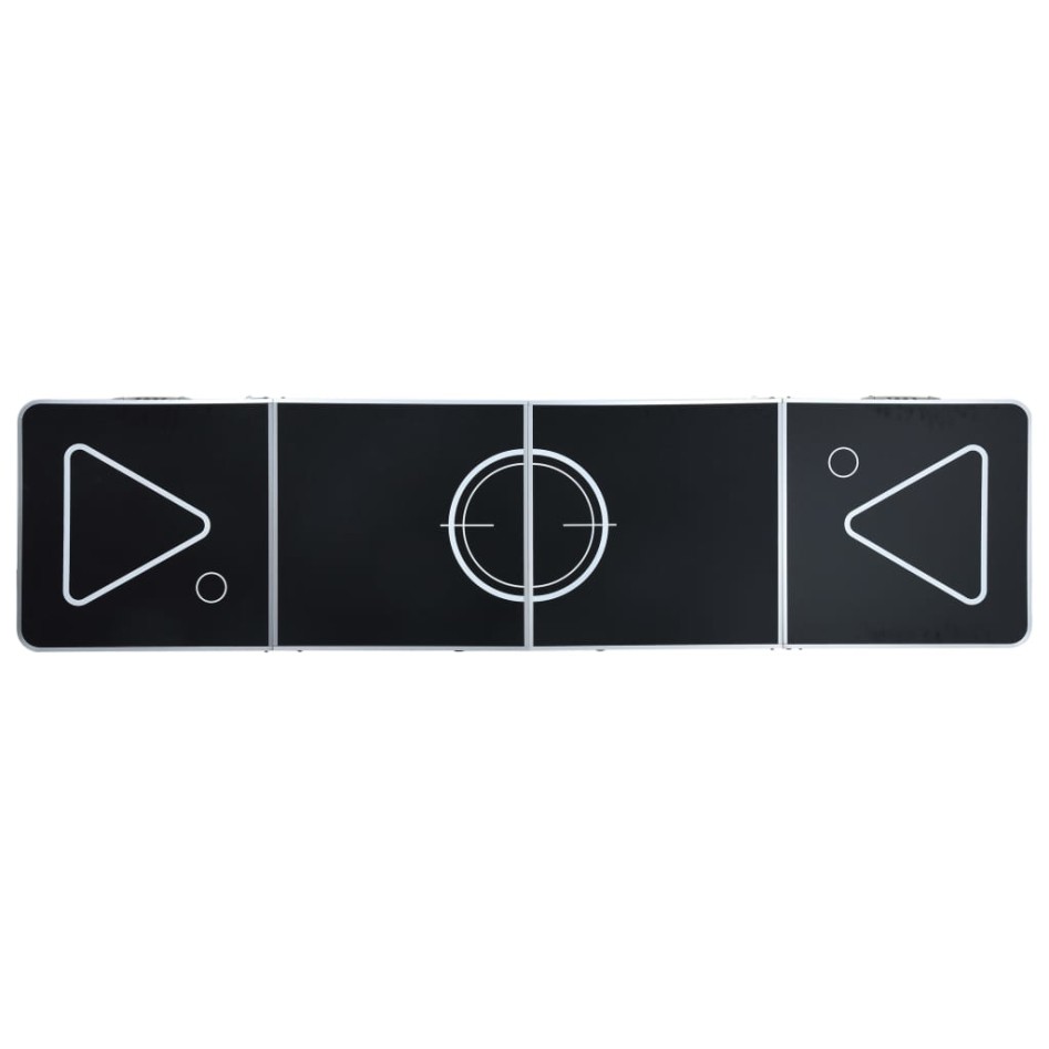 Mesa de beer pong plegable negro 240