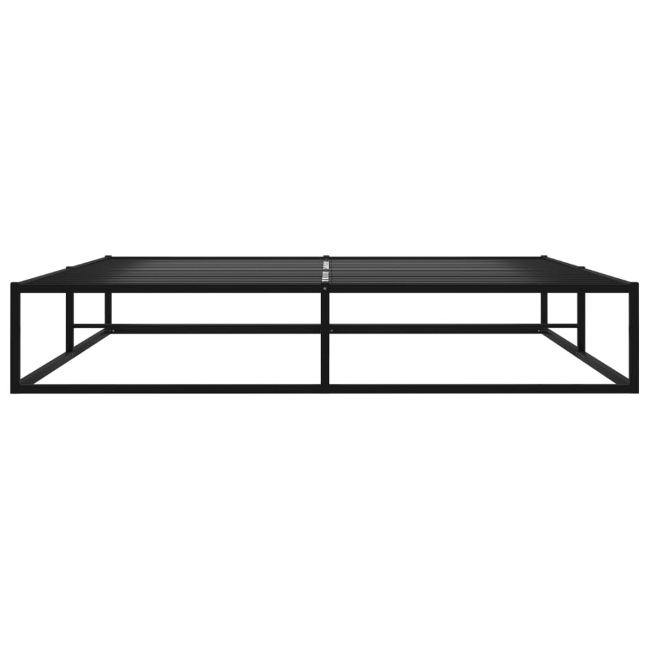 Estructura de cama de metal negra 180x200