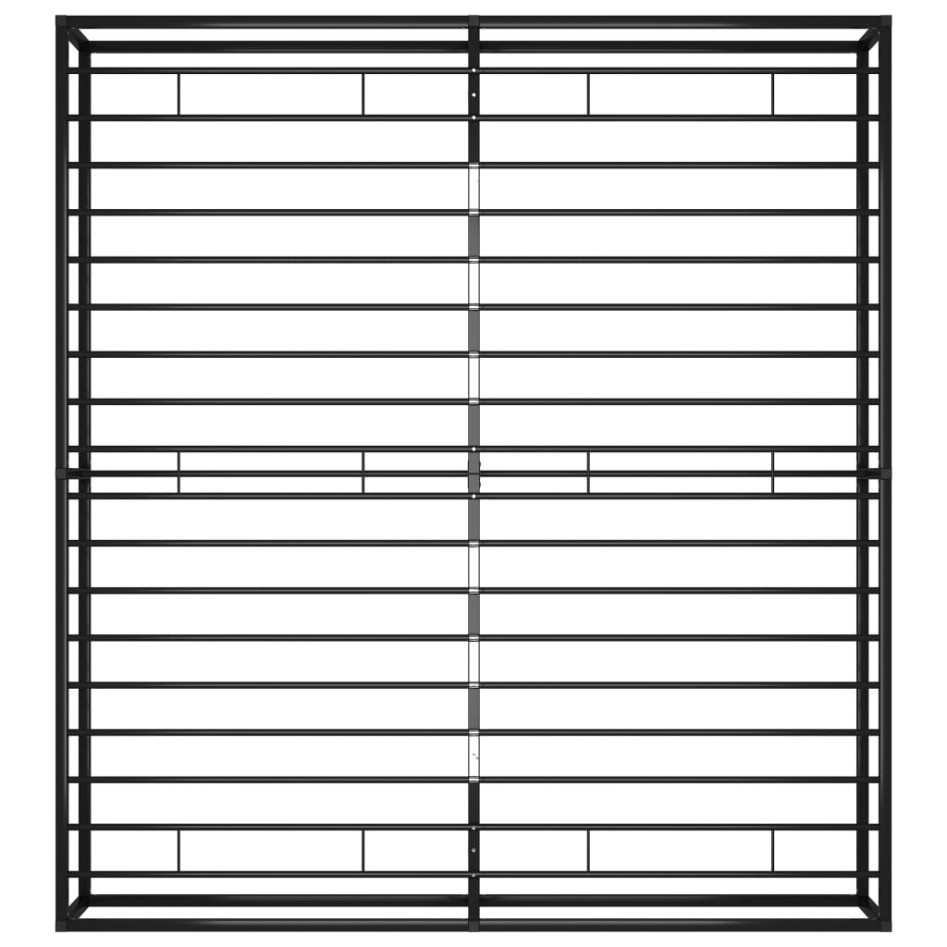 Estructura de cama de metal negra 180x200