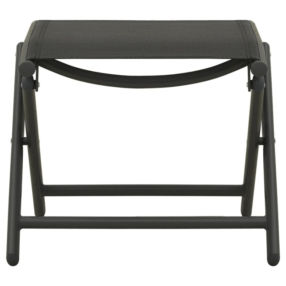 Set de muebles de jardín 3 piezas textilene aluminio