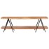 Mueble para TV de madera maciza de acacia 160x40x50