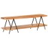 Mueble para TV de madera maciza de acacia 160x40x50
