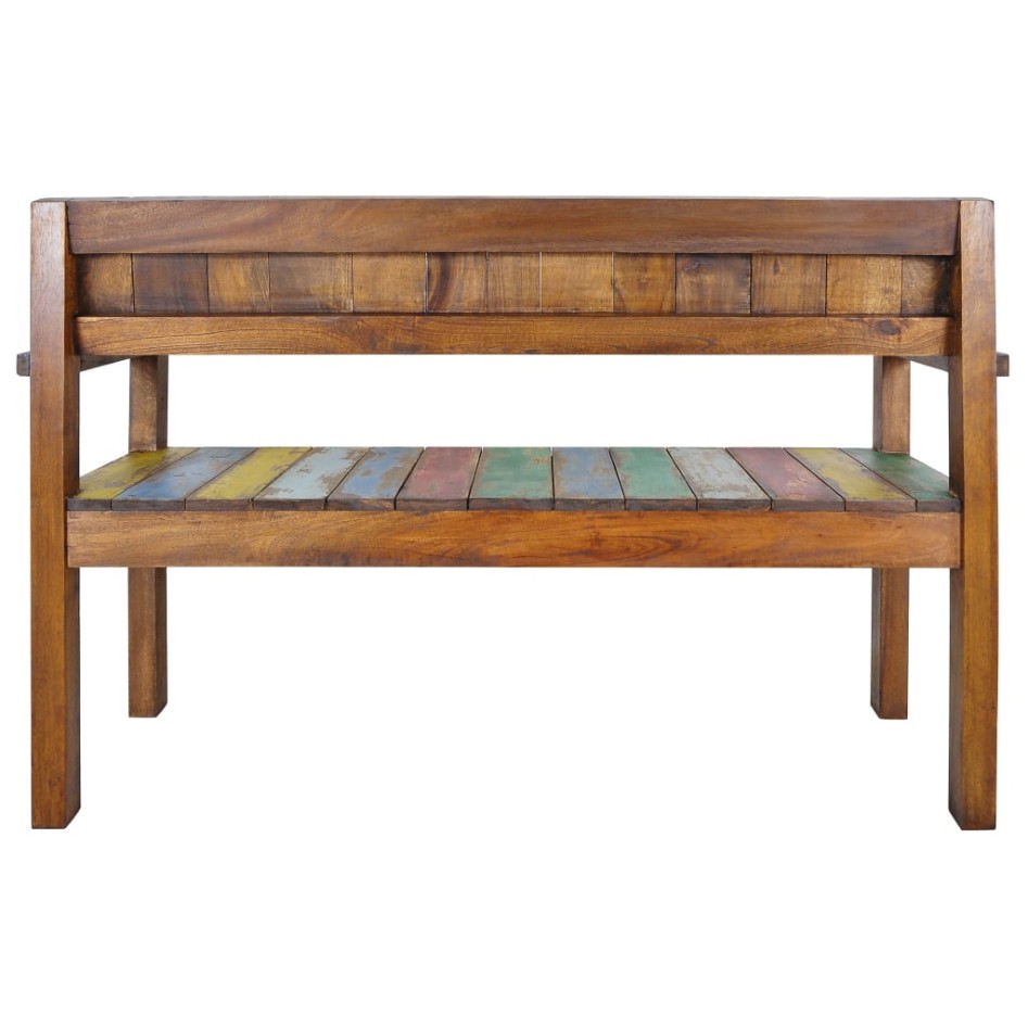 Banco de madera maciza reciclada 115