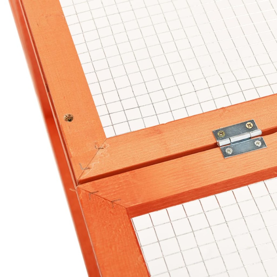 Conejera de madera maciza de abeto 183x90x46,5