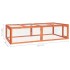 Conejera de madera maciza de abeto 183x90x46,5