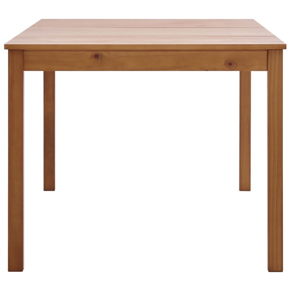 Mesa de comedor de madera de pino marrón miel 180x90x73