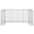 Muro gaviones para contenedor basura galvanizado 254x100x110
