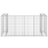 Muro gaviones para contenedor basura galvanizado 254x100x110