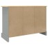 Aparador Corona madera maciza pino mexicano gris 112x43x78