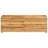 Jardinera madera maciza de teca y acero 150x40x55