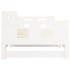 Sofá cama extraíble madera maciza de pino blanco 2x(80x200)